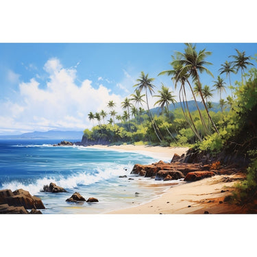 Beach Scene Acrylic Canvas